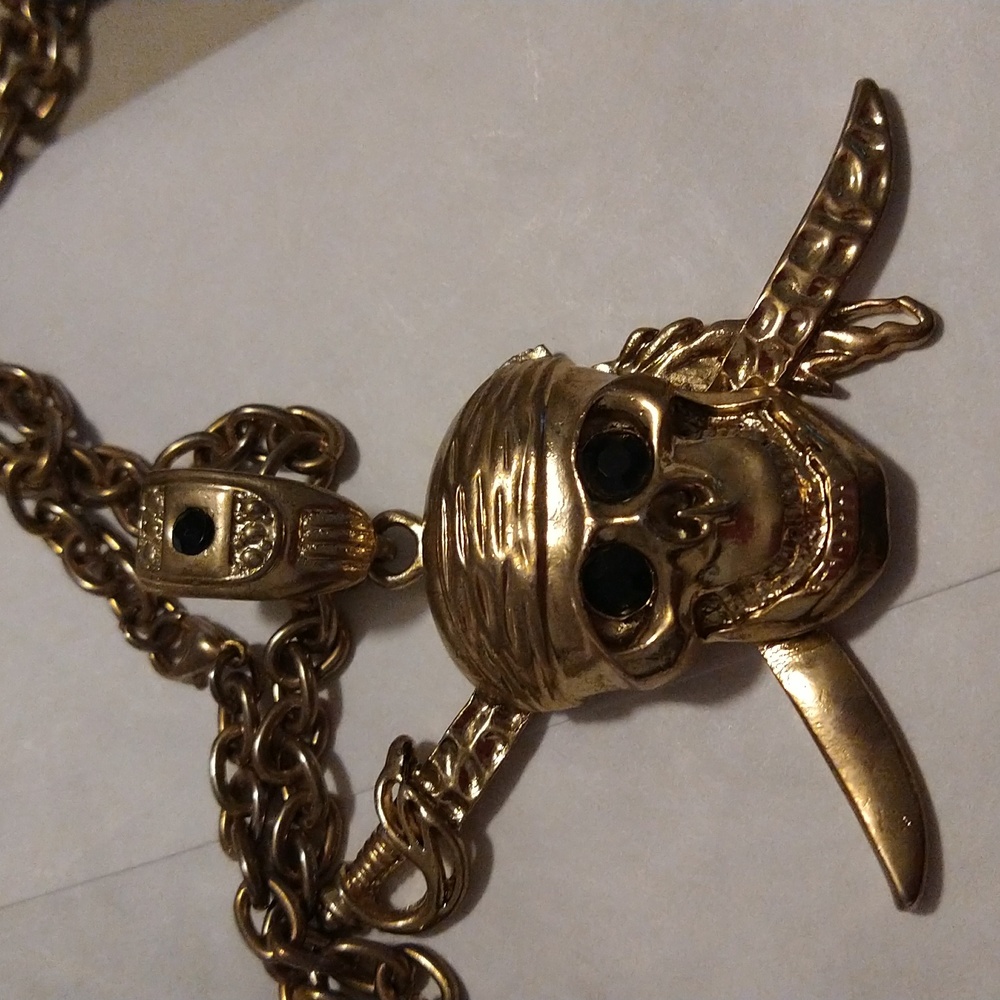 Pirate Goldtone Necklace - Picture 5 of 5